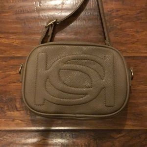 Brown Bebe Crossbody Purse